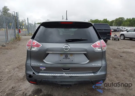 2015 Nissan Rogue Sv z USA, uszkodzony, nr VIN KNMAT2MV5FP554079